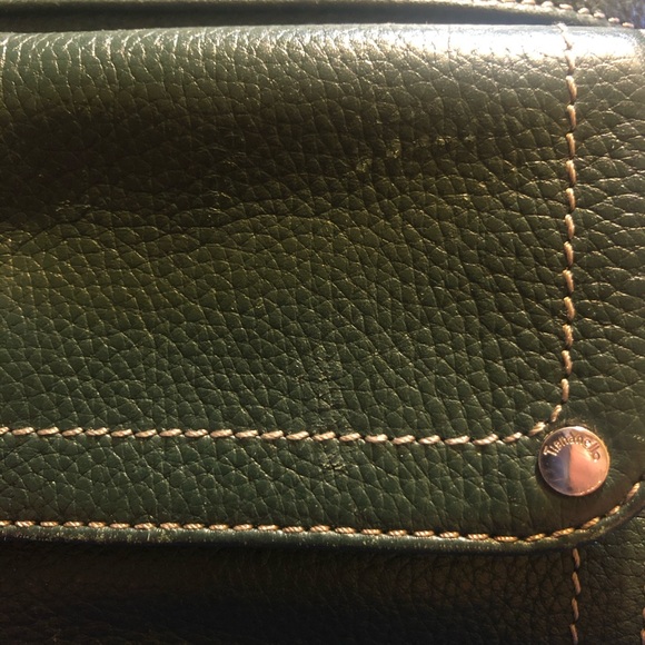 Tignanello Double-Handle Satchel - Forest Green - Picture 5 of 8